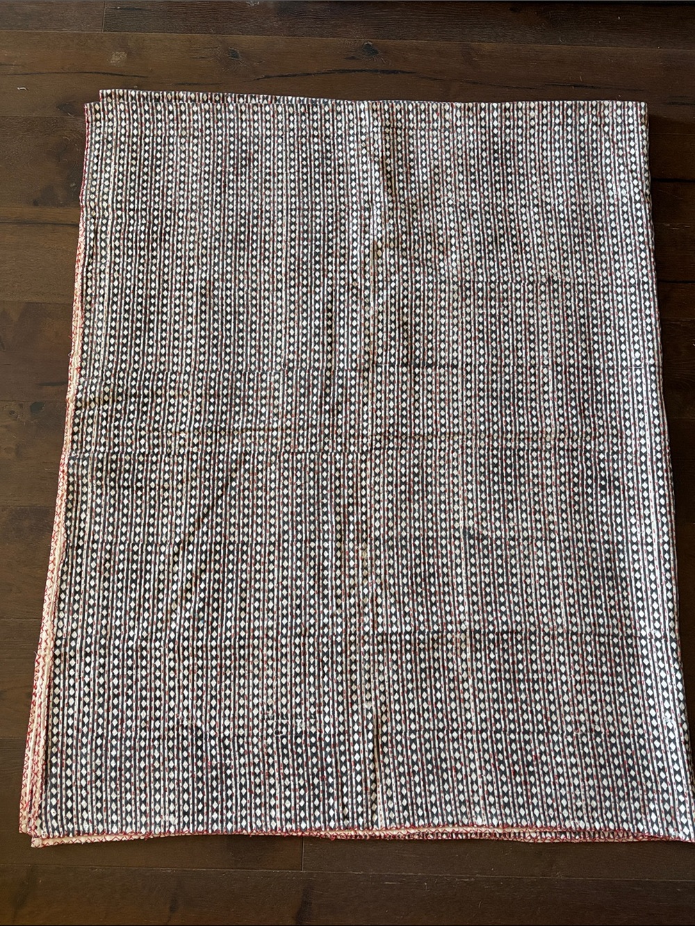 Vintage Cotton Block Print Quilt